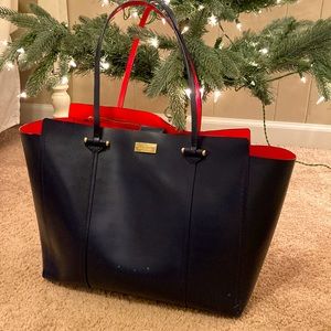 SALE Rare Kate Spade Elodie Tote - Navy/Red